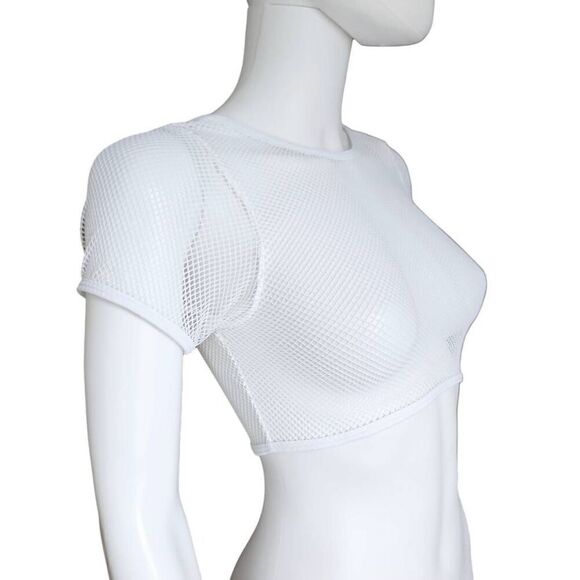 fishnet micro crop top - Picture 3 of 4
